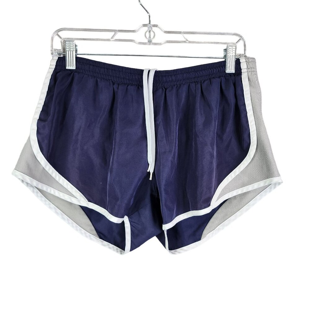 Soffe Juniors Navy White & Gray Running Shorts 4.5" Inseam Size M